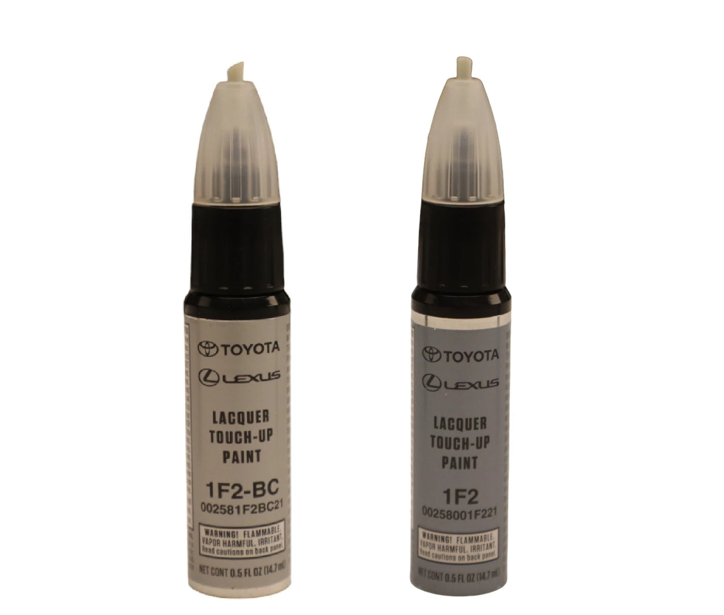 Genuine Toyota Mercury Metallic Topcoat & Basecoat Touch-up Paint 1F2 & 1F2-BC