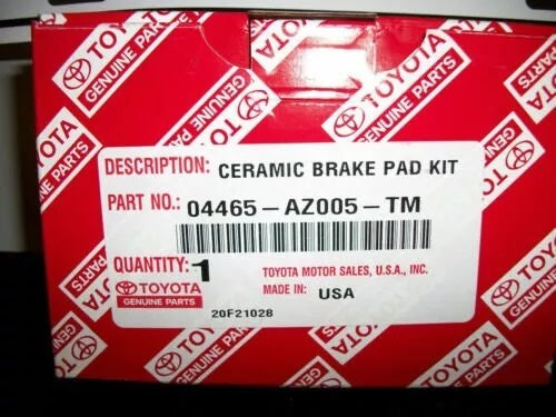 4Runner 1996-2002 Genuine OEM Front Brake Pads 04465-AZ005 Toyota