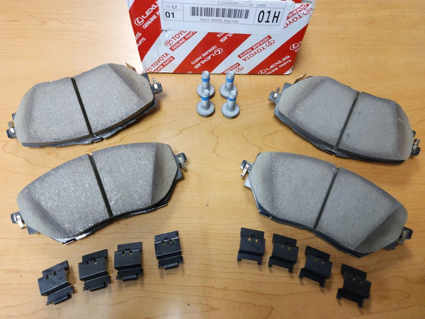 2018 - 2022 Toyota C-HR Brake Pads Front Genuine OEM 04465-F4021 With Hardware