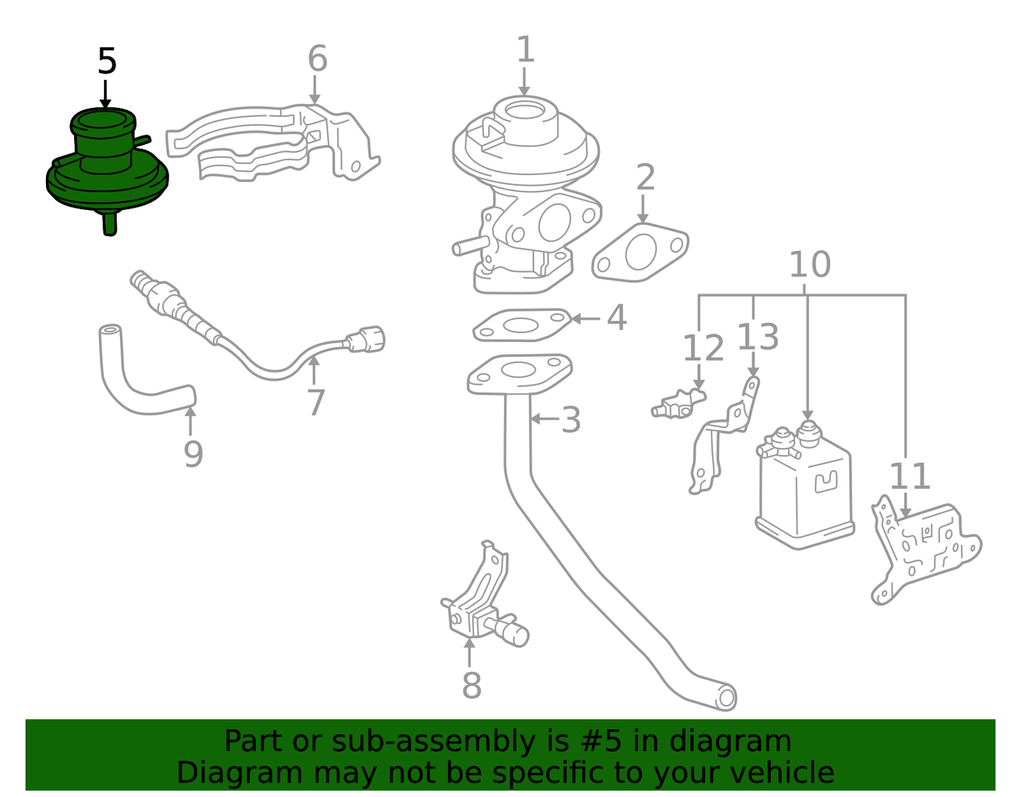 Genuine Toyota 25870-74090 Modulator Assy Egr Vacuum Lexus Camry Celica