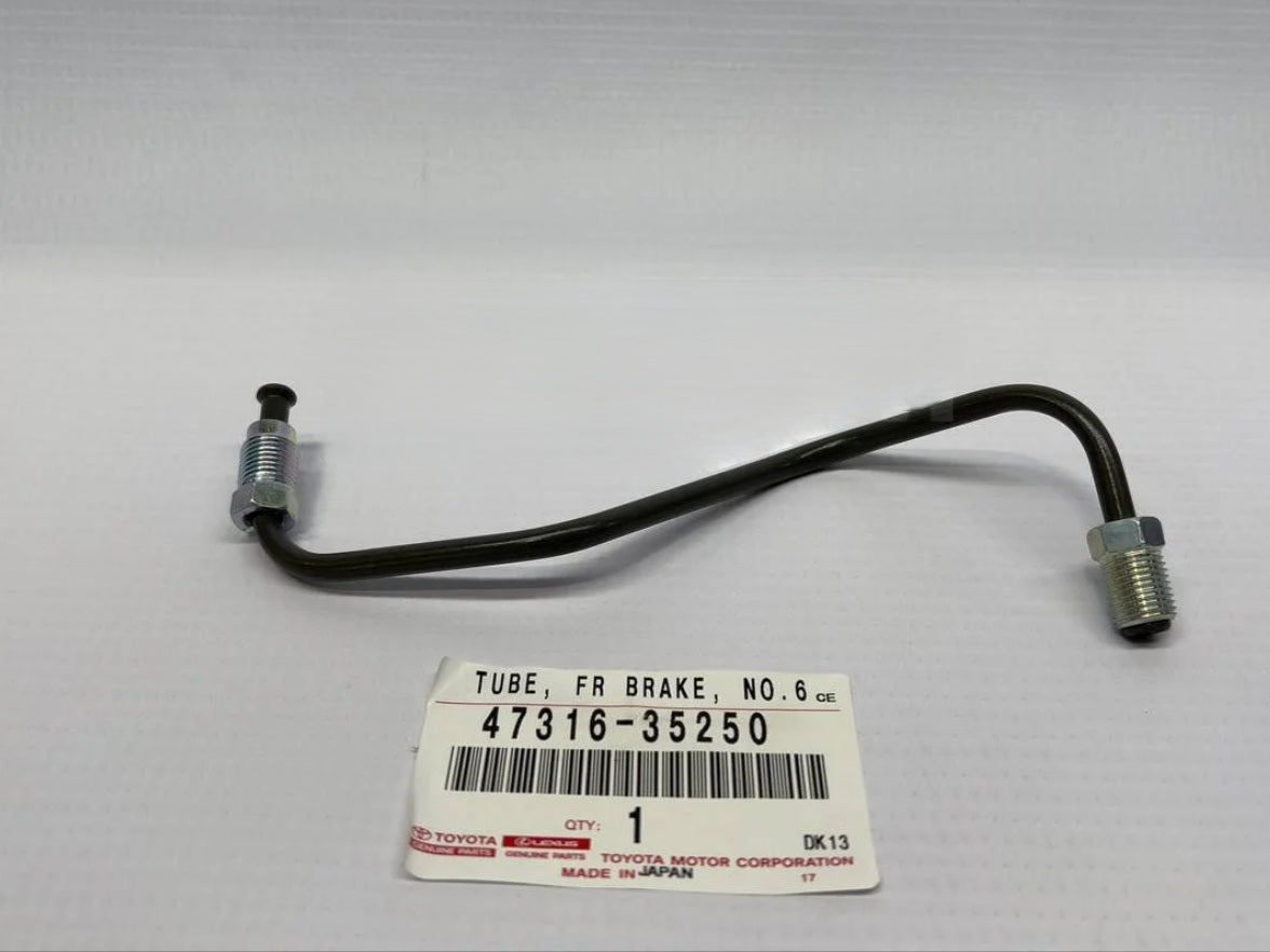 NEW GENUINE TOYOTA 96-02 4RUNNER LEFT FRONT BRAKE TUBE CALIPER TO FLEX HOSE
