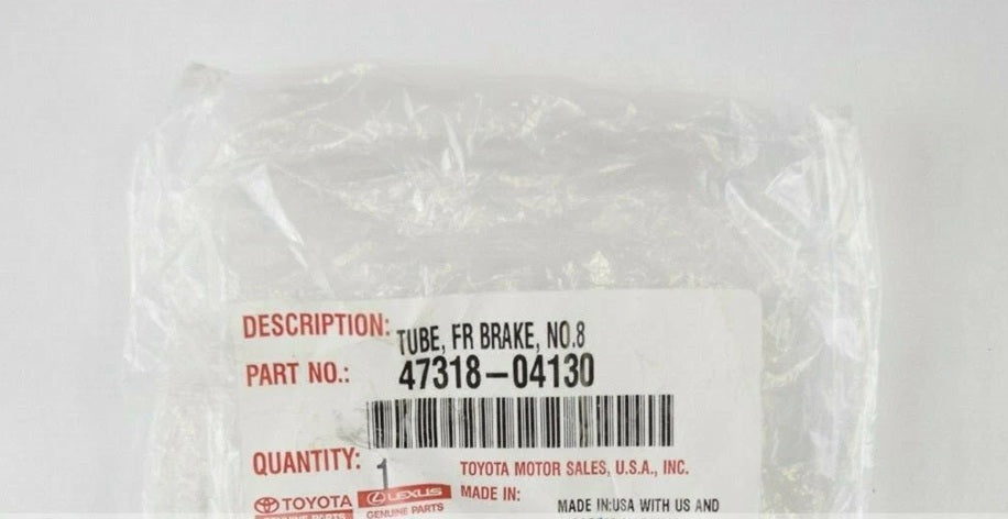 Genuine Toyota Tacoma 2012-2020 Front Brake Tube 47318-04130 OEM