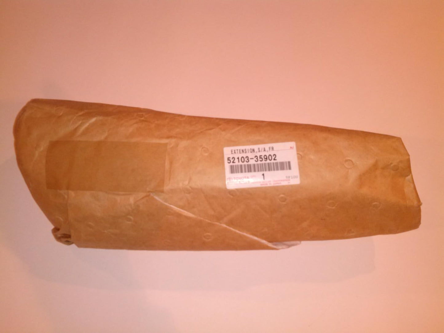 4RUNNER 96-02 FRONT LEFT BUMPER EXTENSION DRIVER PLASTIC BLACK COLOR OEM GENUINE