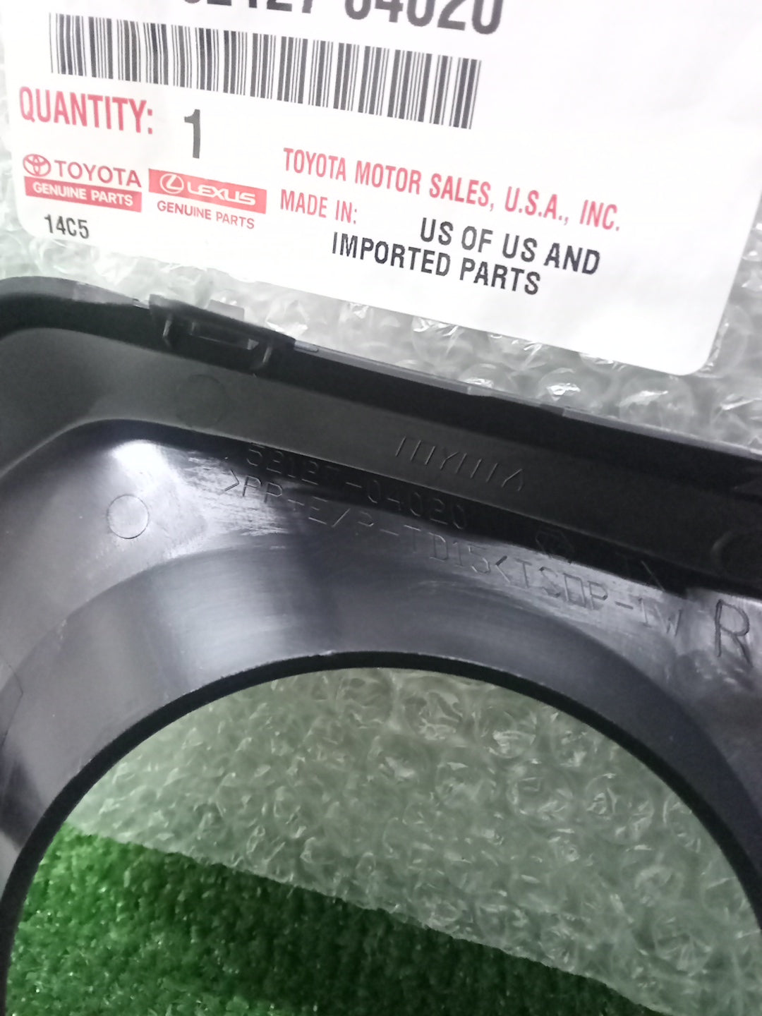 16-23 TACOMA RIGHT FOG LIGHT LAMP BEZEL STANDARD 52127-04020 GENUINE TOYOTA OEM