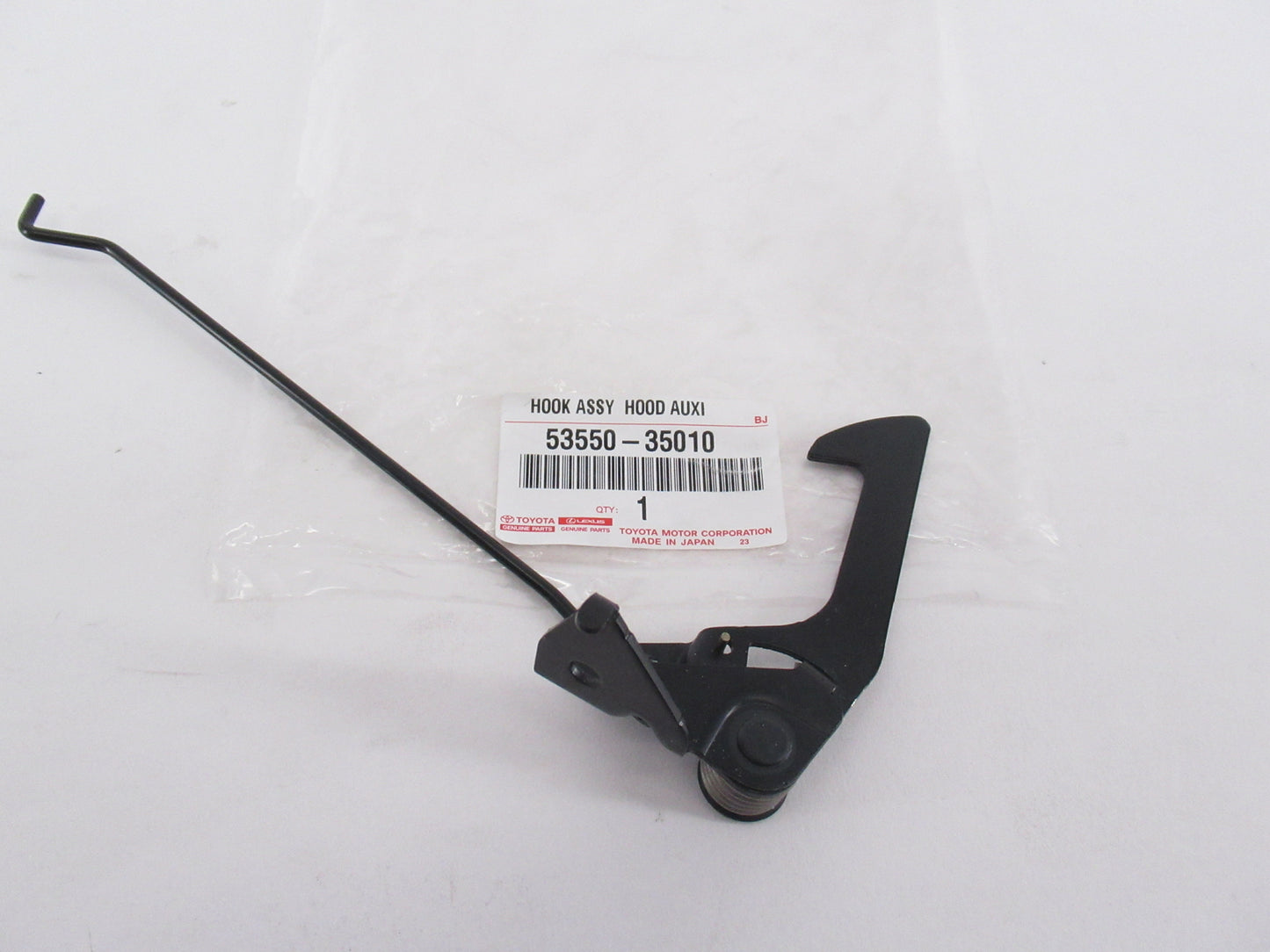 New Genuine Toyota 03-06 4Runner Hood Auxiliary Catch Hook Assy 53550-35010