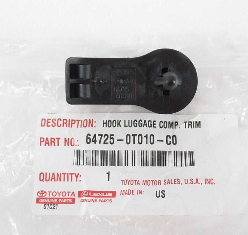 GENUINE TOYOTA CAMRY VENZA AVALON LUGGAGE COMPARTMENT TRUNK HOOK 64725-0T010-C0