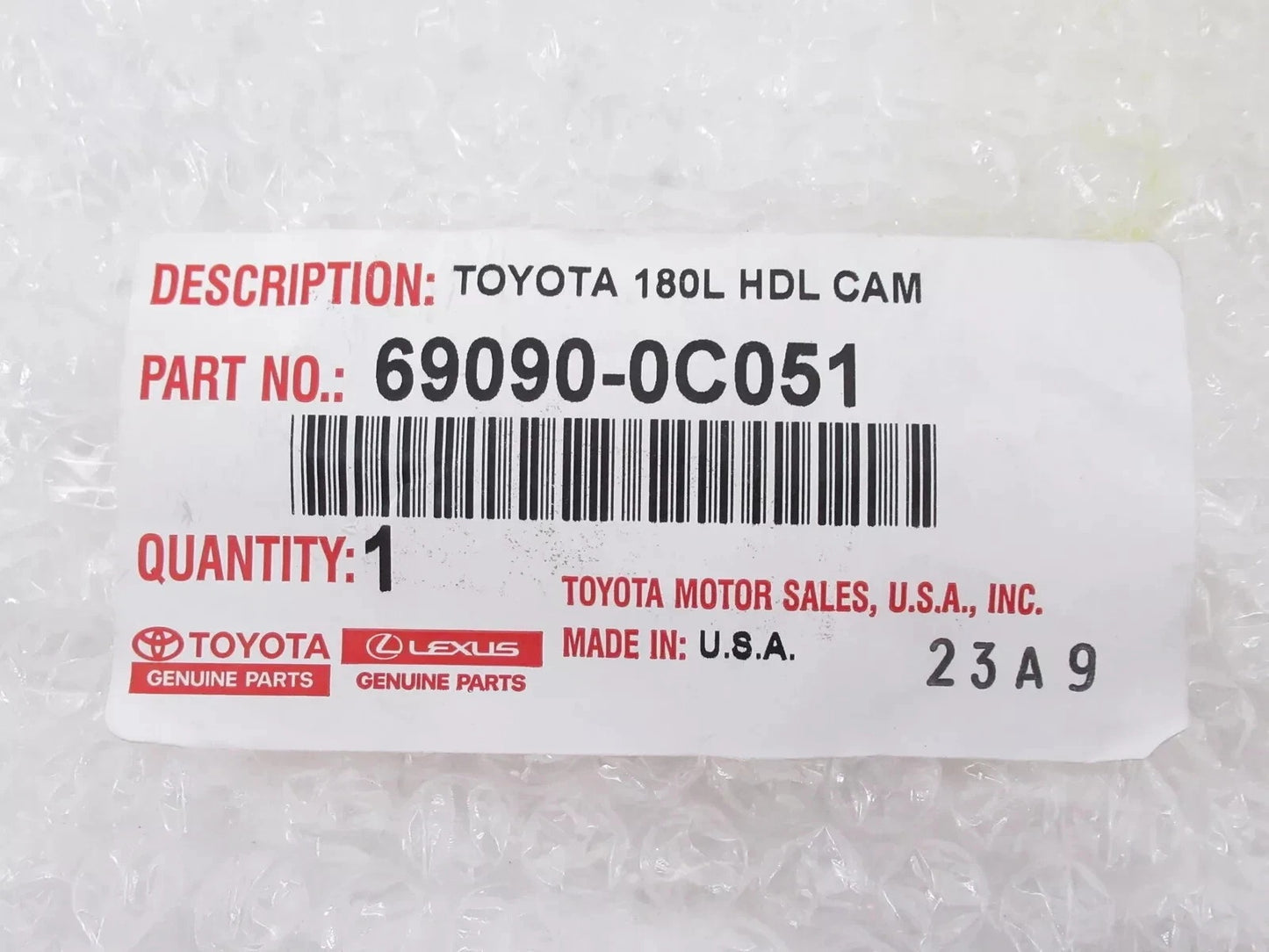 GENUINE OEM TOYOTA 07-13 TUNDRA TAILGATE HANDLE WITH CAMERA HOLE 69090-0C051