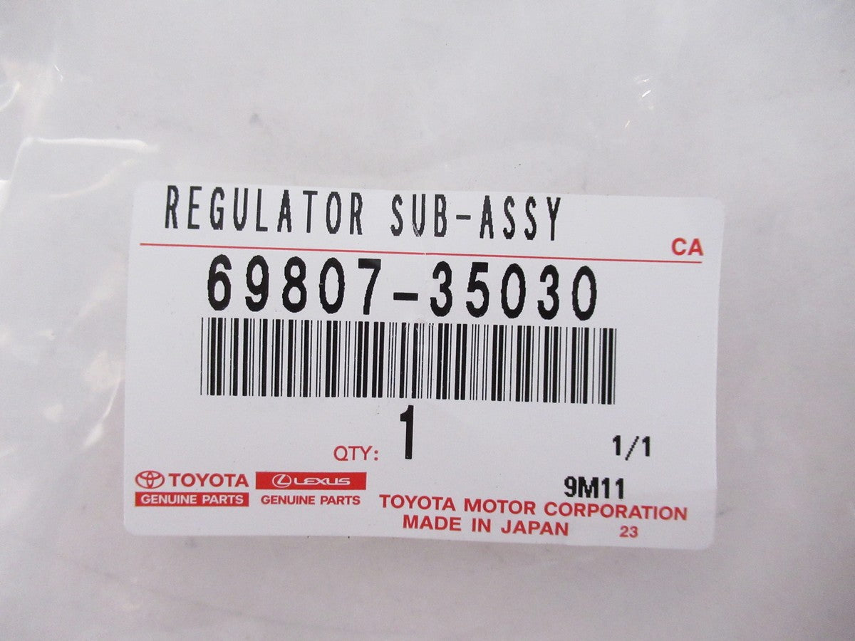 TOYOTA Genuine 4RUNNER GRN28# 10-22 Back Door Power Window Regulator 69807-35030