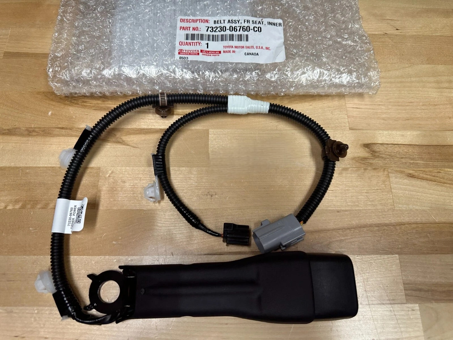 18-24 CAMRY LEFT FRONT DRIVER SEAT BELT BUCKLE 73230-06760-C0
