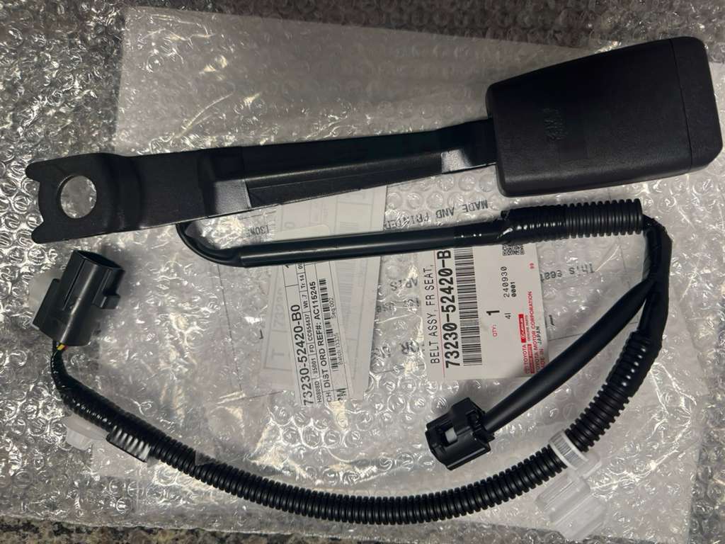 OEM Toyota Seat Belt Receptacle Driver Side (Dark Gray) Fits Yaris 2006-2011