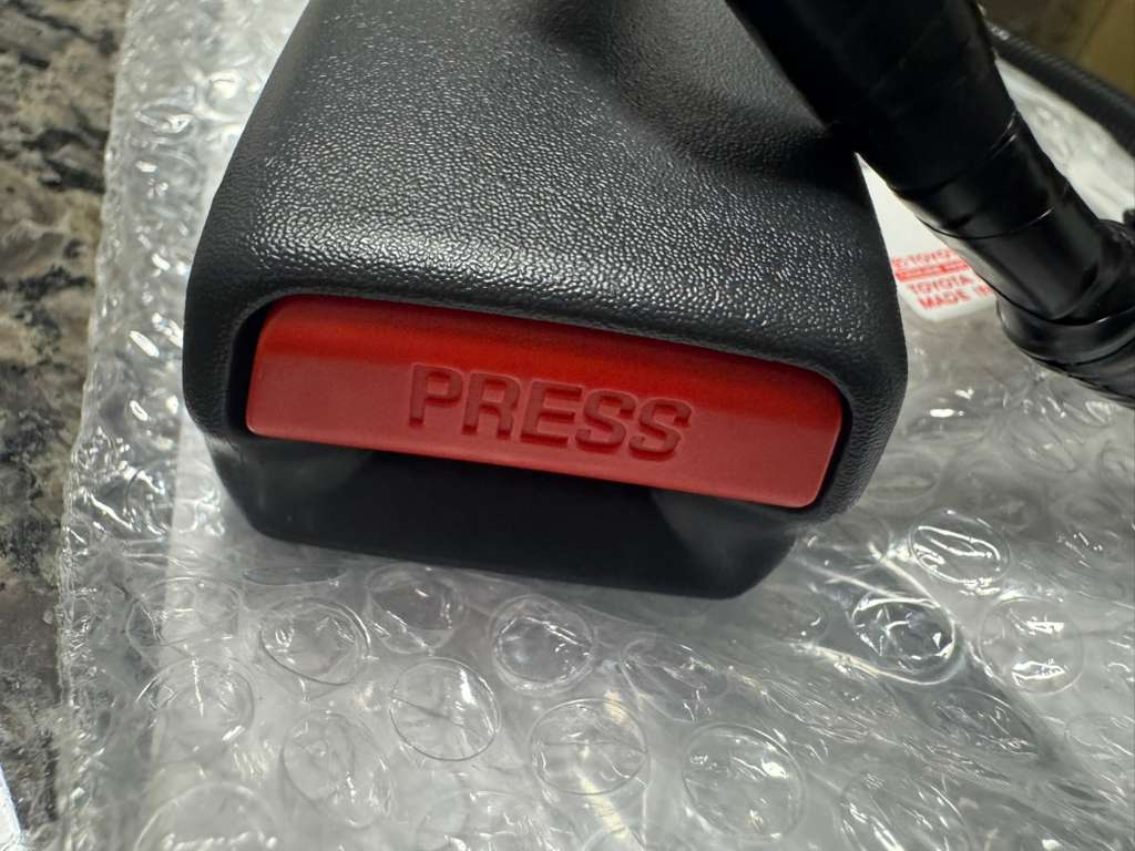 OEM Toyota Seat Belt Receptacle Driver Side (Dark Gray) Fits Yaris 2006-2011