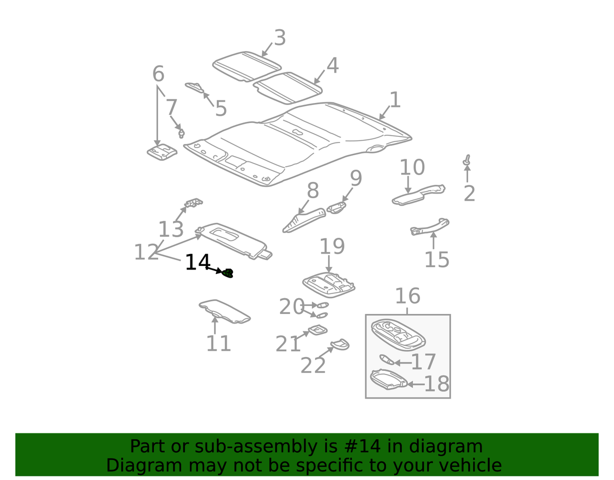 GENUINE TOYOTA 00-06 TUNDRA IVORY SUN VISOR HOLDER 74348-34010-A0 NEW