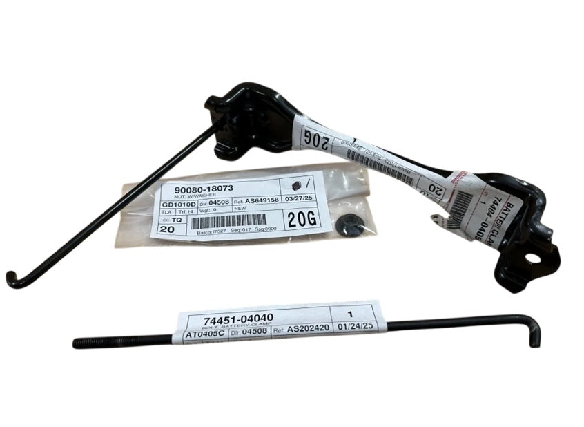 05-23 TACOMA BATTERY HOLD DOWN CLAMP WITH BOLT & NUT KIT GENUINE TOYOTA PARTS