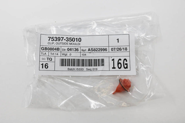 GENUINE TOYOTA 4RUNNER FJ OUTSIDE TRIM ORANGE MOLDING CLIP SET 5X 75397-35010