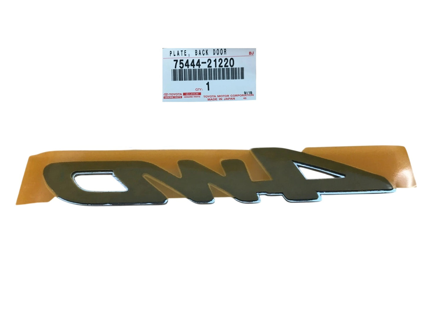 98-02 4RUNNER GENUINE TOYOTA OEM CHROME 4WD EMBLEM NEW 75444-21220
