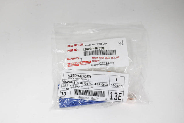 NEW GENUINE OEM TOYOTA 05 AVALON | 07-11 CAMRY FUSIBLE LINK BLOCK 82620-07050
