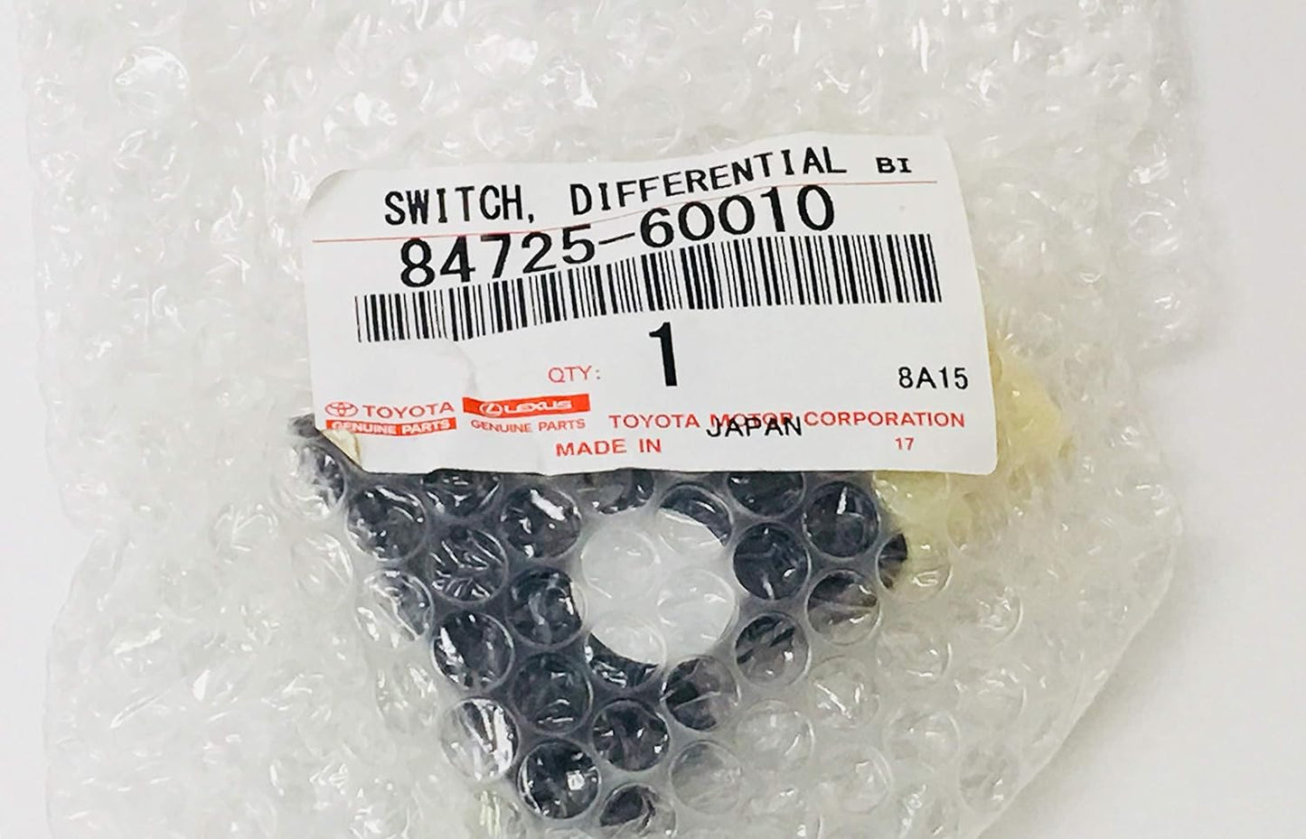 GENUINE TOYOTA 91-95 LAND CRUISER 80 CENTER DIFFERENTIAL LOCK SWITCH 84725-60010