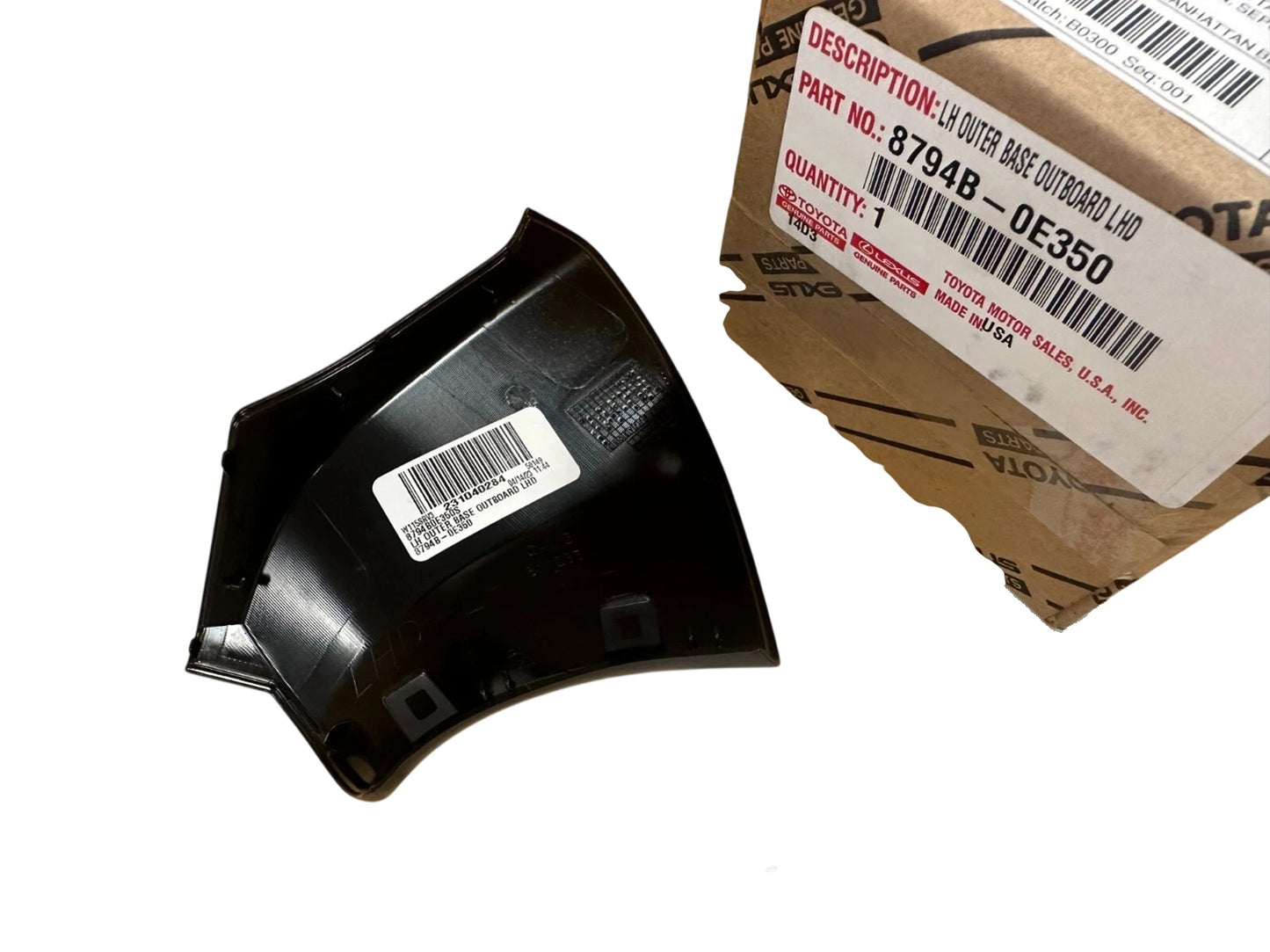 20-25 TOYOTA HIGHLANDER LEFT DRIVER SIDE MIRROR LOWER BASE COVER 8794B-0E350