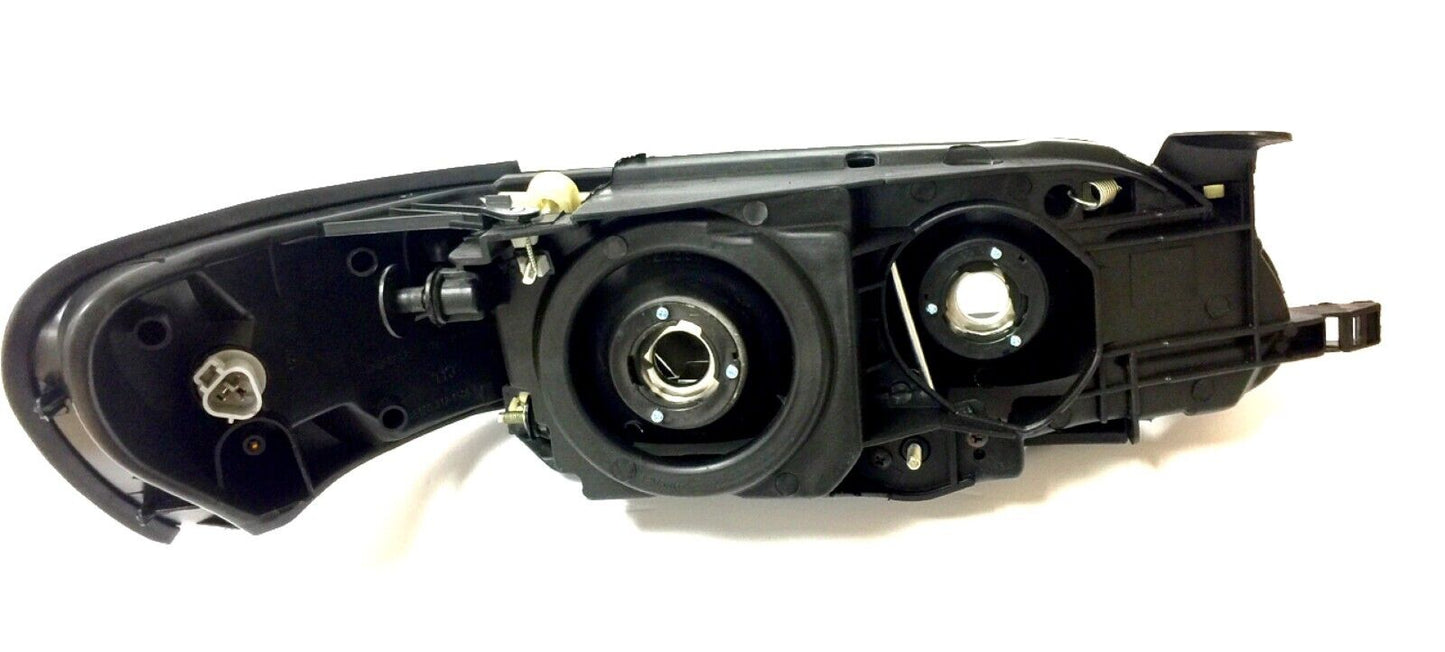 FIT FOR 93-97 TOYOTA COROLLA DX LEFT & RIGHT SET HEADLIGHTS CORNER LAMPS BLACK