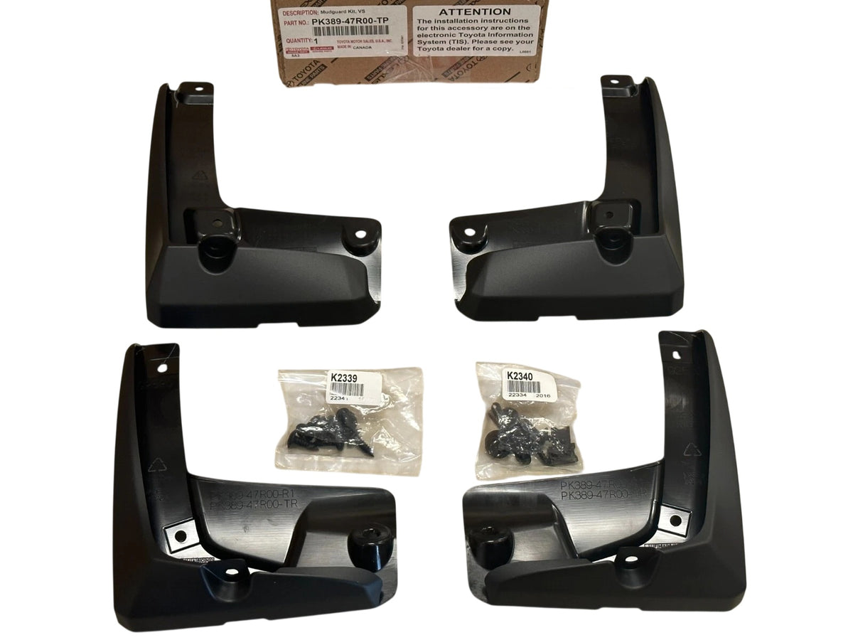 2023-2026 Prius Mudguard Mud Flaps Front & Rear Genuine Toyota PK389-47R00-TP