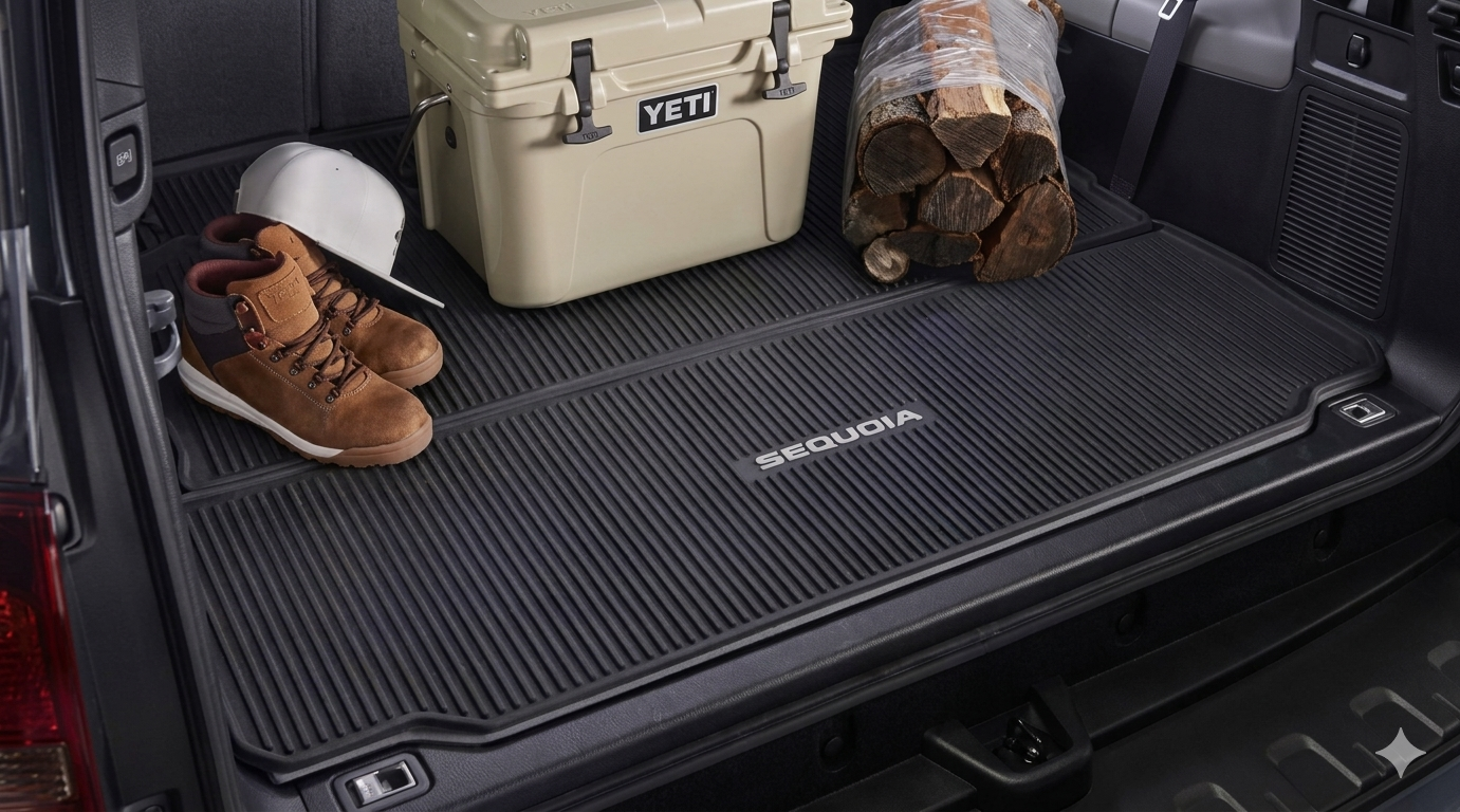 2008-2022 SEQUOIA ALL WEATHER CARGO MAT PT908-0C082-02 GENUINE TOYOTA ACCESSORY