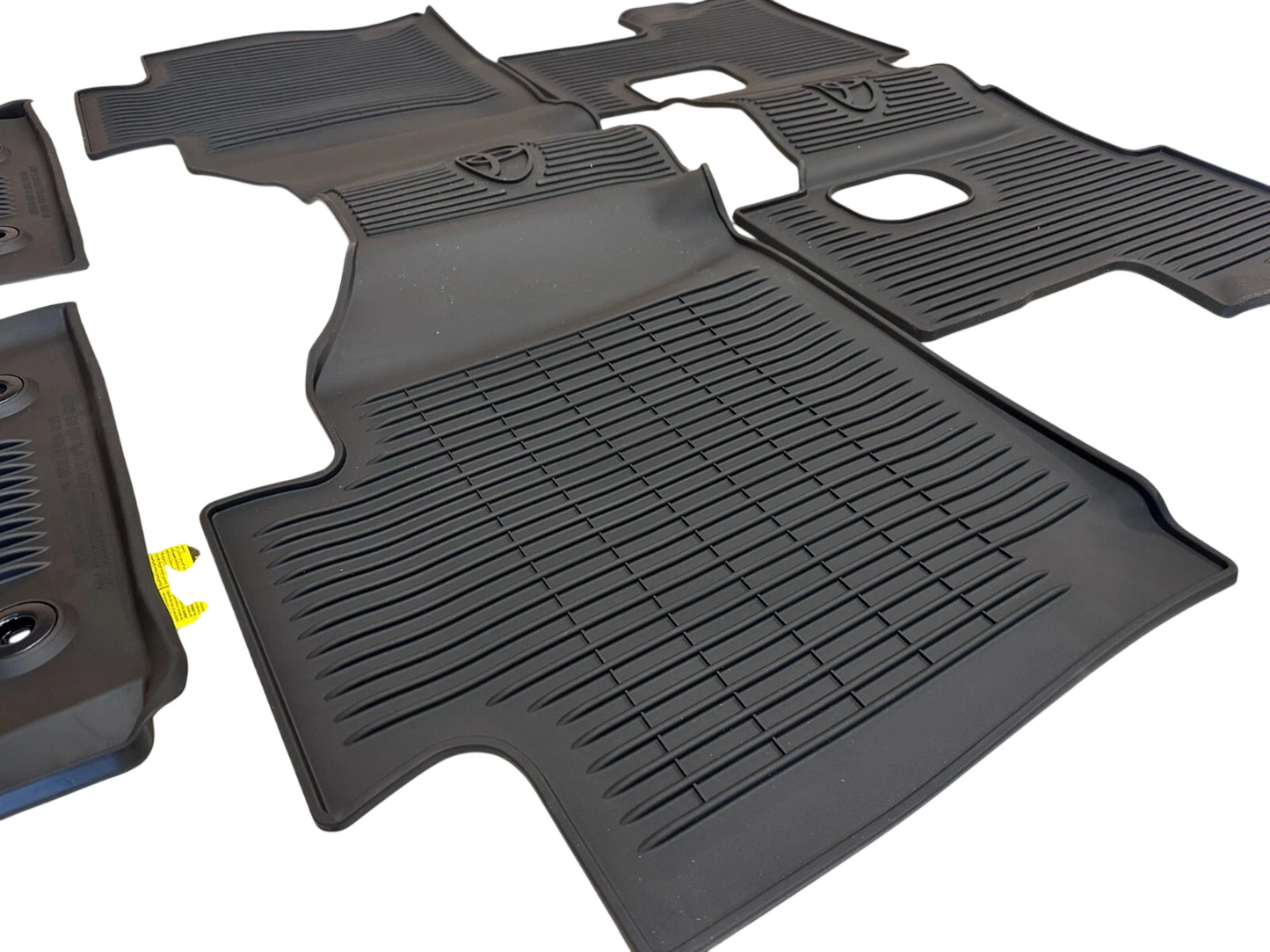 BLACK ALL WEATHER FLOOR LINER MATS GENUINE TOYOTA 2023-2025 SEQUOIA
