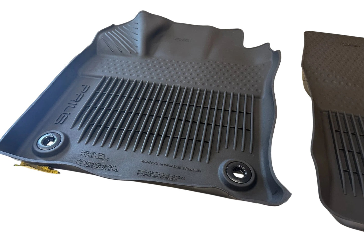 Black All Weather Rubber Floor Liner Mats Set OEM NEW! Toyota Prius 2016-2019