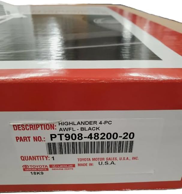 Toyota Highlander 2020-2025 All Weather Floor Liners Genuine OEM Set of 4