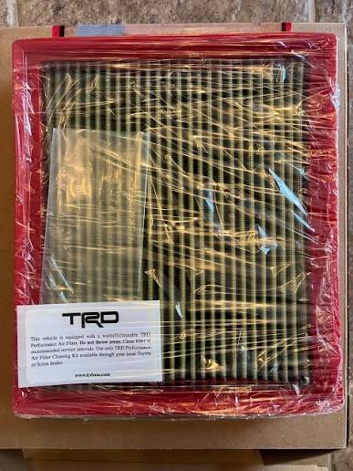 OEM TOYOTA TUNDRA TACOMA SEQUOIA TRD WASHABLE ENGINE AIR FILTER PTR03-34140