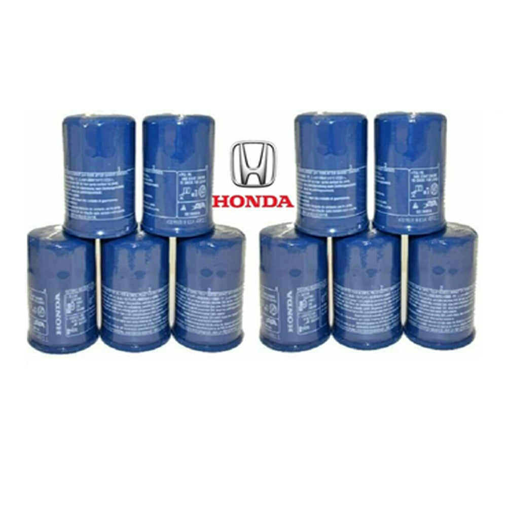 Set 10 Genuine Honda Acura OIL Filters With Drain Plug Washers 15400-PLM-A02