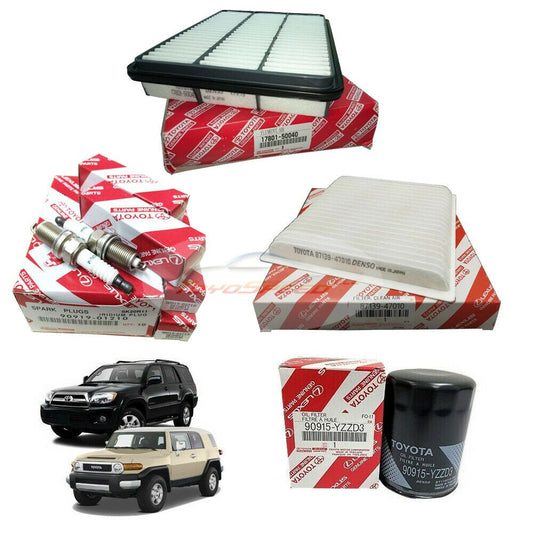 Tune Up Kit Genuine Filter Air Oil Cab Plugs Fit Toyota 4Runner