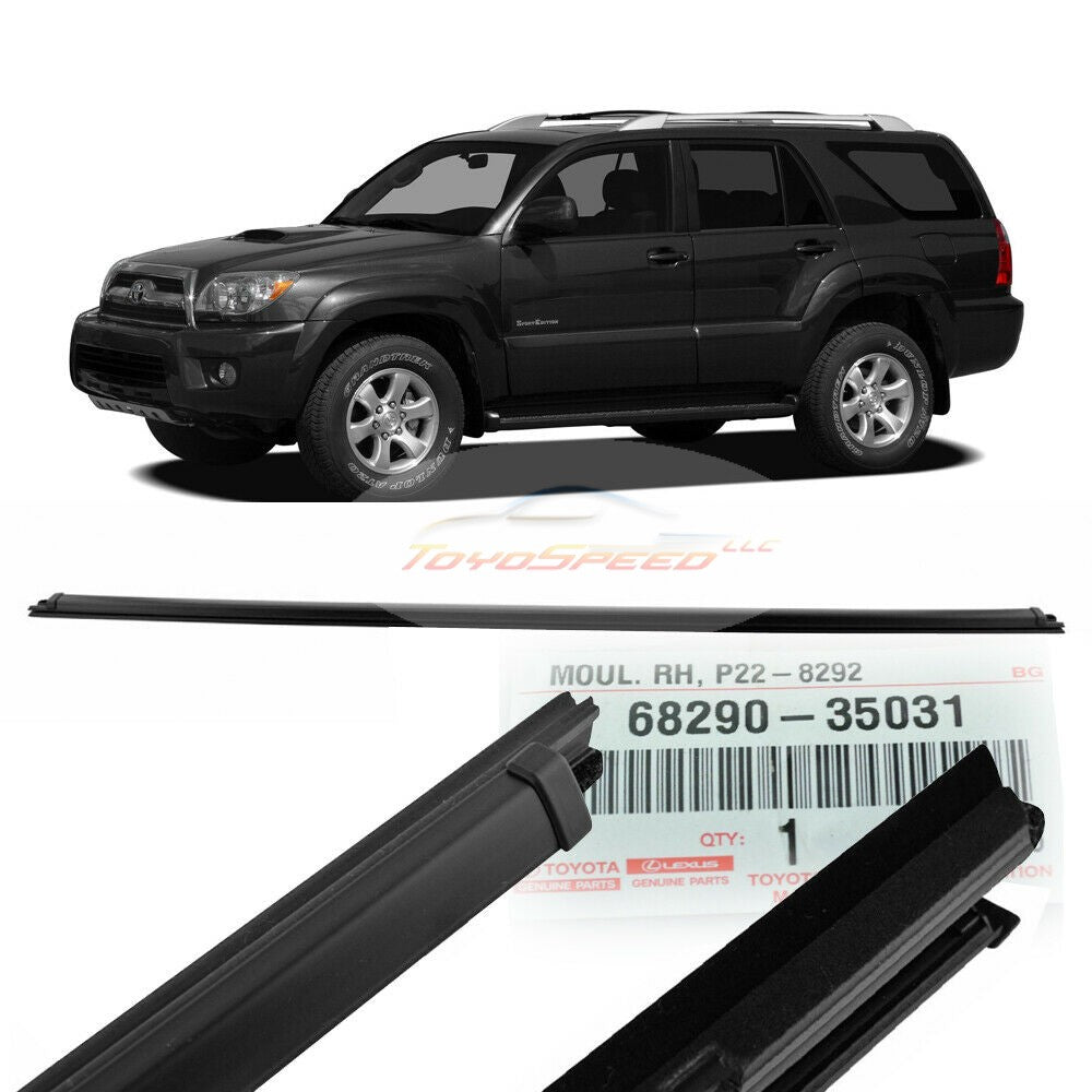 Molding Weatherstrip Rear Outer Liftgate Glass Fit 4Runner