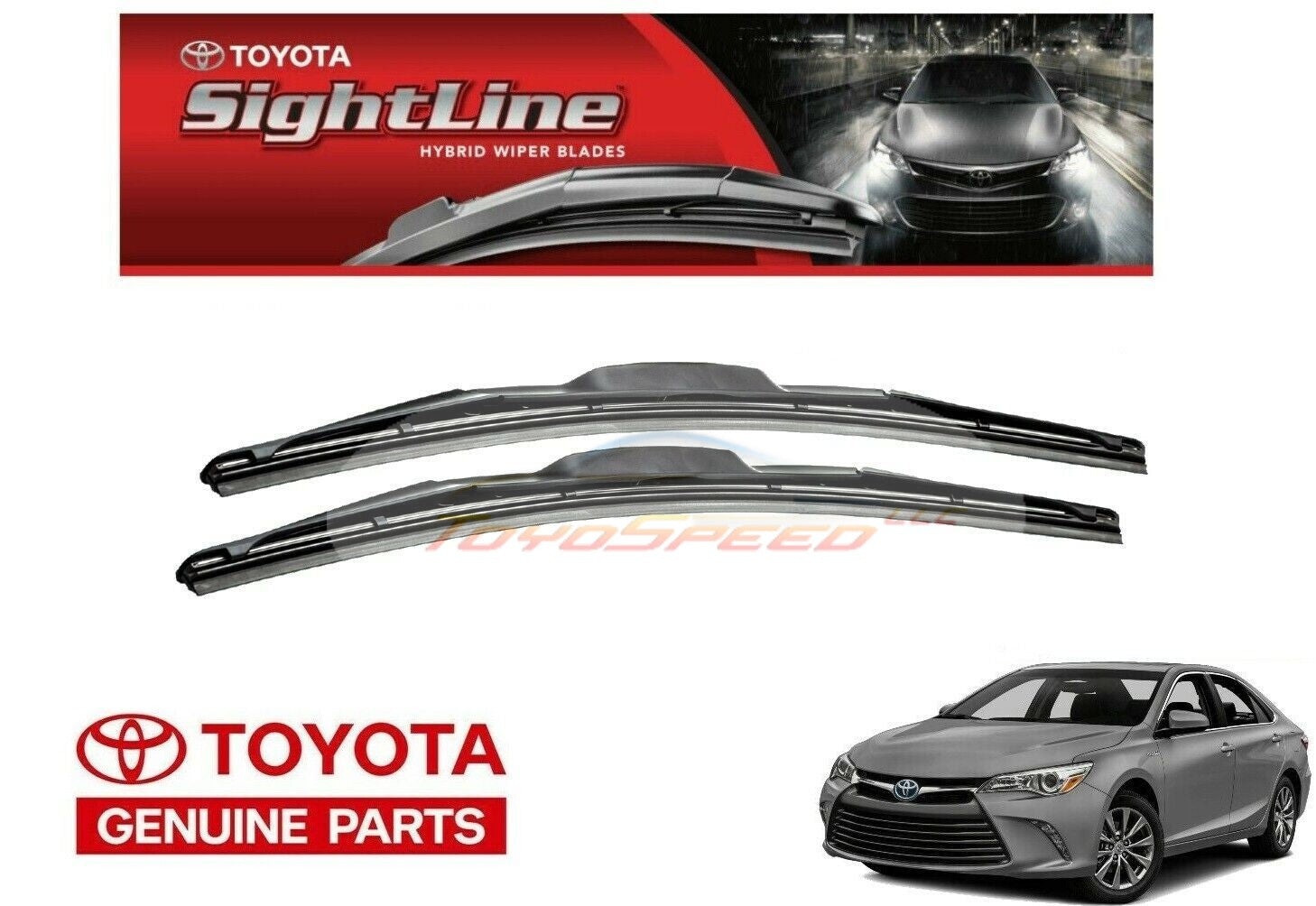 ABLEWIPE Hybrid Wiper Blades J Hook fit for TOYOTA Camry 2011-2007 ABLEWIPE Hybrid Wiper Blades J Hook fit for TOYOTA Camry 2011-2007