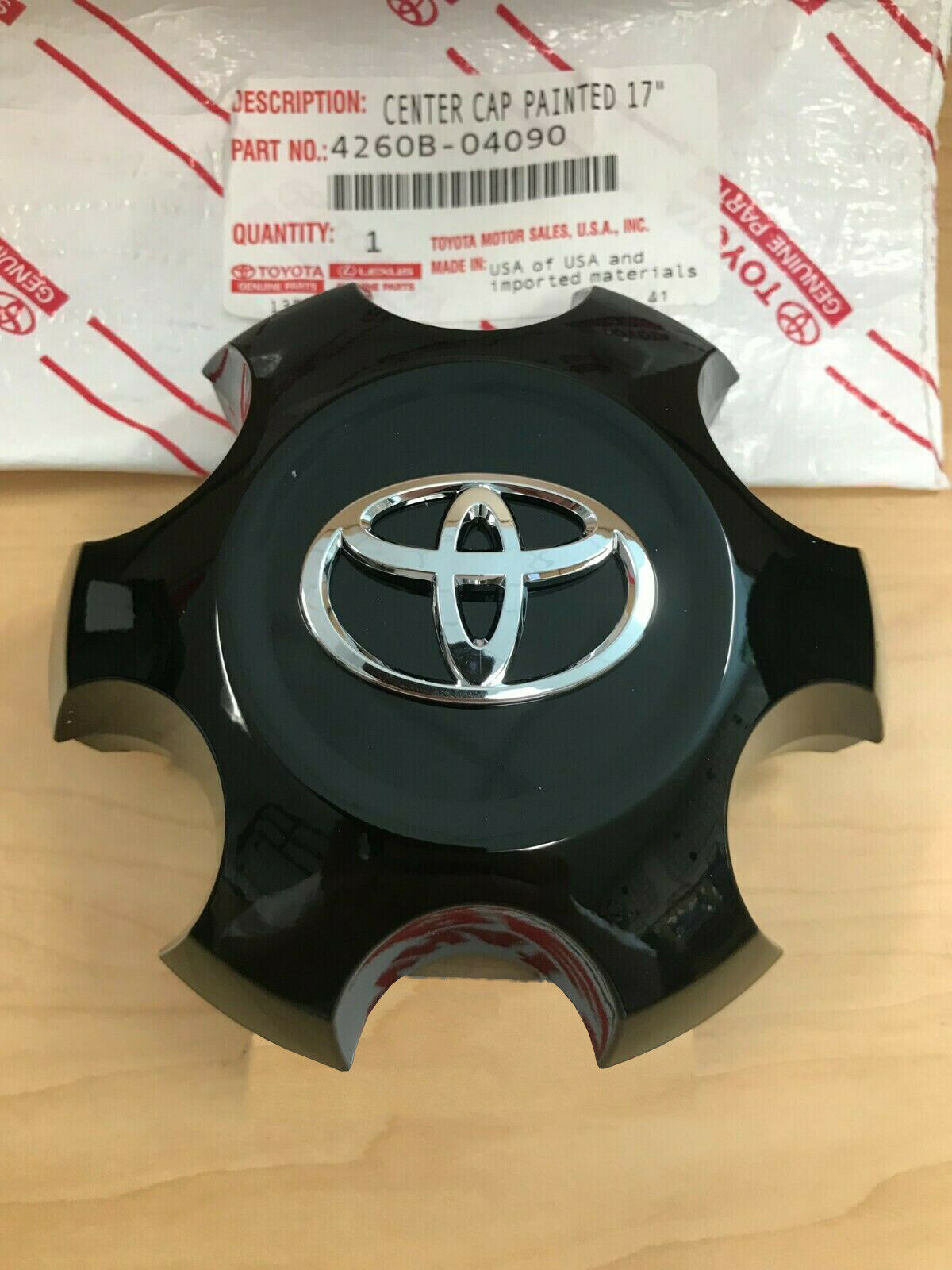 Center Cap Black Wheel Genuine Set 4 Pcs Fit For Toyota Tacoma