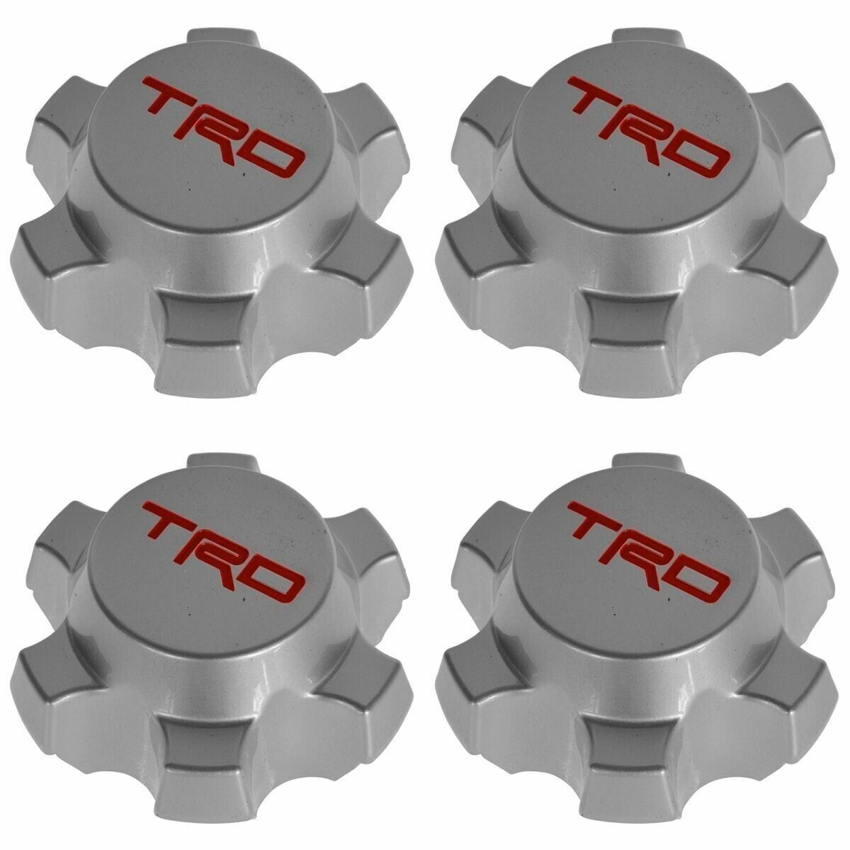 Center Cap TRD Wheel Silver 16" Set of 4 PCS Fit For Toyota Tacoma FJ Cruiser