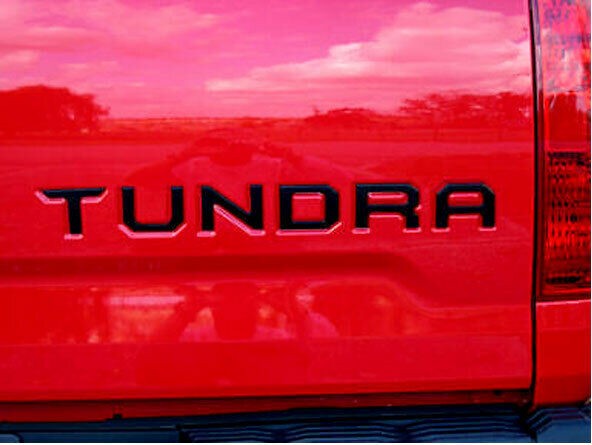 Emblem Tailgate Black Letter Inserts Fit For Toyota Tundra