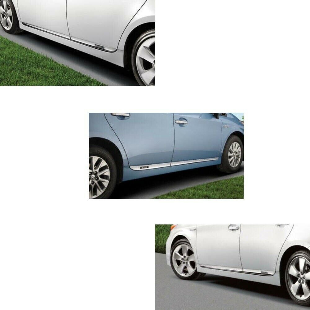 Moldings, Chrome Side Door Lower, Fit For Toyota Prius 2012-2015