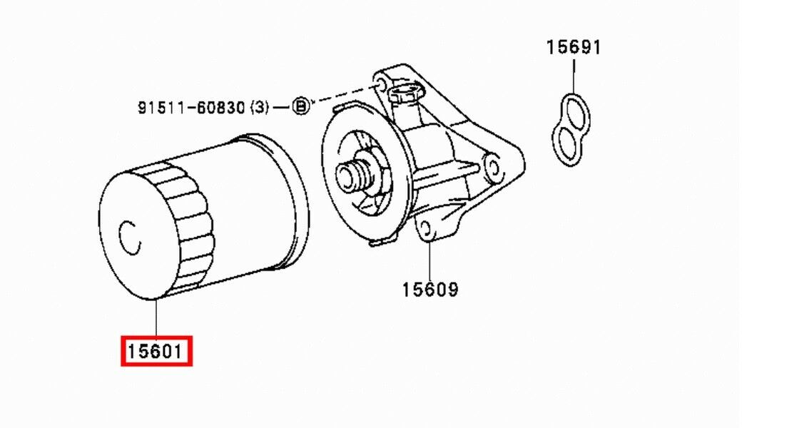 Oil Filter Fit For 4Runner Altezza Engine 2TRFE