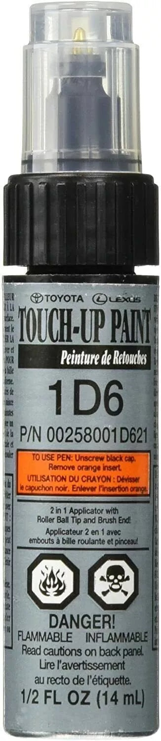 Toyota Touch-Up Paint 1D6 Silver Sky Metallic : 00258-001D6-21 Paint Pen OEM