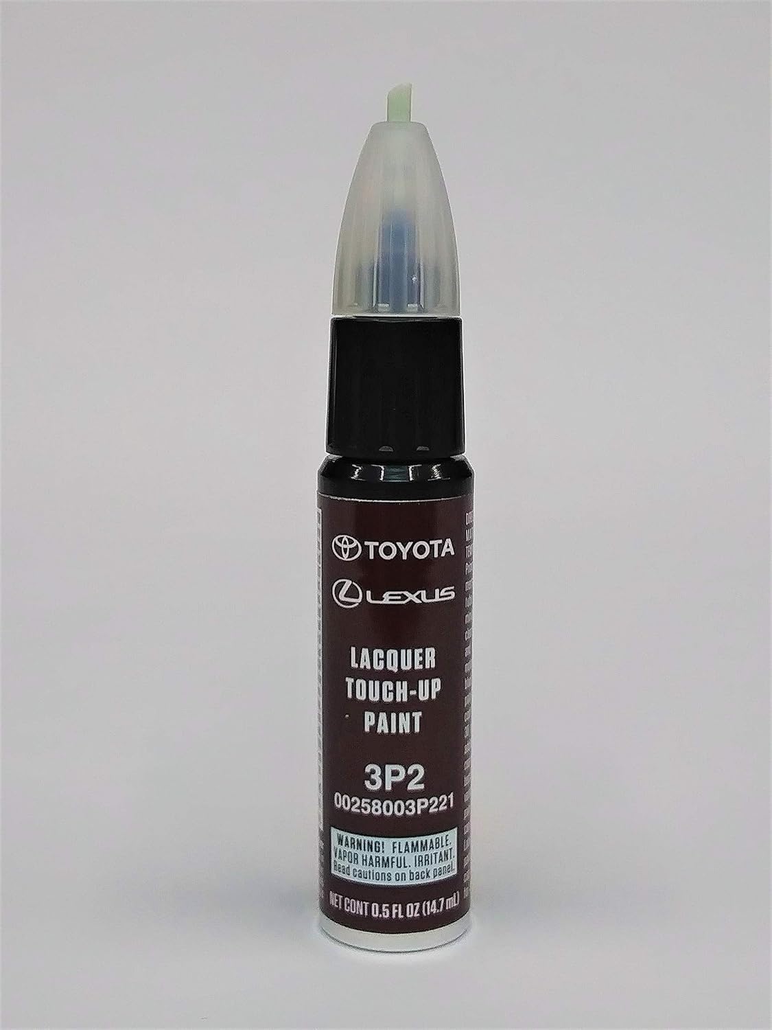 LEXUS TOYOTA LACQUER TOUCH UP PAINT / PAINT CODE 3P2 Black Cherry Pearl, OEM