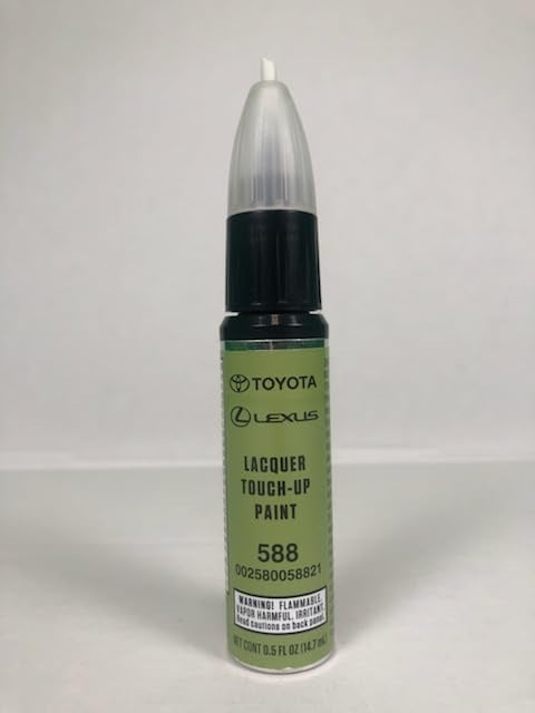 GENUINE OEM ELECTRIC LIME METALLIC TOUCH UP PAINT CODE 588, 00258-00588-21