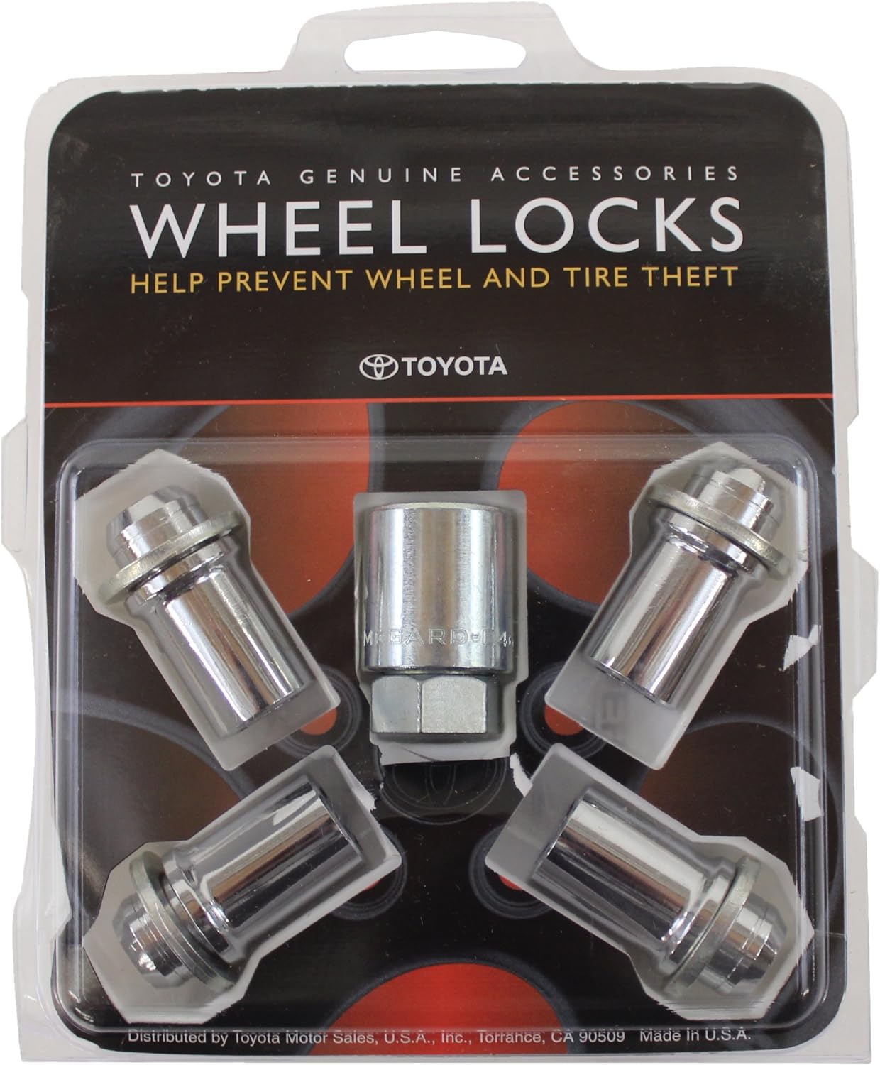 Toyota Alloy Wheel Lock Set 00276-00901 Genuine Toyota Accessory ( longer ones )