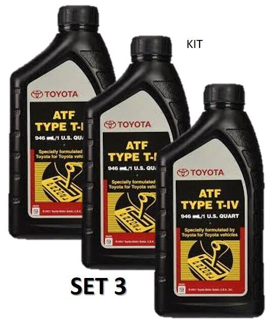 3 Quart ATF T-IV Automatic Transmission Fluid Oil Genuine For Toyota Lexus Scion