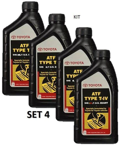 4 Quart ATF T-IV Automatic Transmission Fluid Oil Genuine For Toyota Lexus Scion