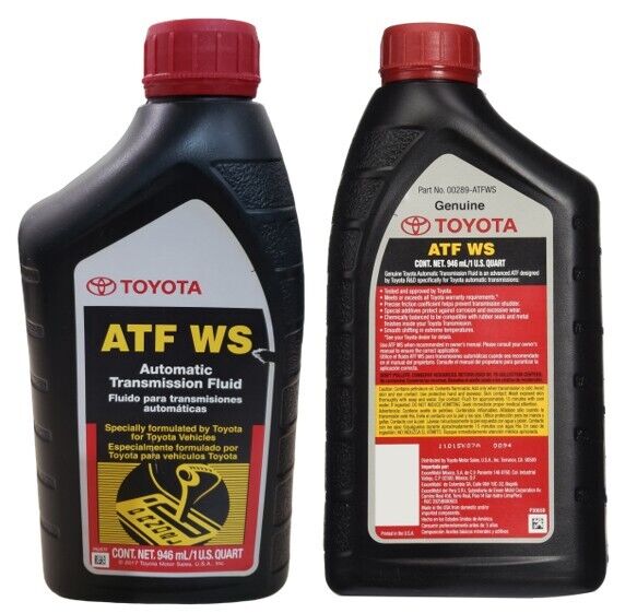 6 Quart Genuine Toyota ATF WS Automatic Transmission Oil Fluid ATFWS