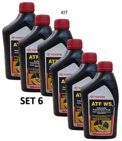 6 Quart Genuine Toyota ATF WS Automatic Transmission Oil Fluid ATFWS