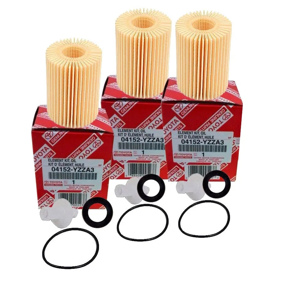 OIL FILTER LEXUS IS250 IS350 (2WD) 2006-18 Set of 3 Genuine OEM 04152-YZZA3