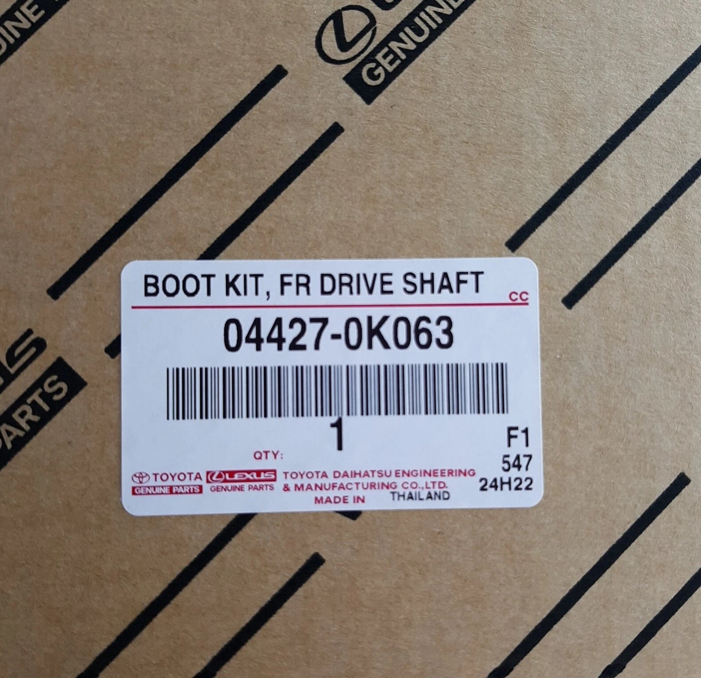 Toyota Genuine Boot Kit Front Drive Shaft In & Outboard RH/LH Hilux 4.0