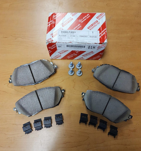2018 - 2022 Toyota C-HR Brake Pads Front Genuine OEM 04465-F4021 With Hardware
