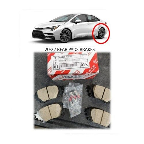 2020 - 2022 Corolla OEM Genuine Toyota Brake Pads Rear 04466-12162 Set of 4 Fit